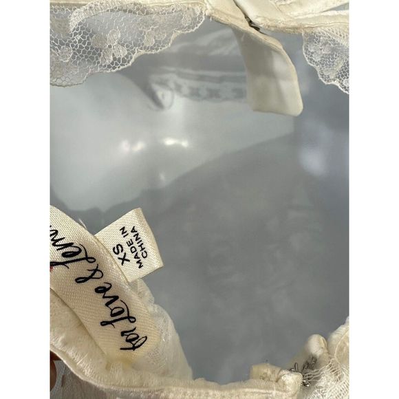 New For Love & Lemons Tatiana Lace Sheer Mini Dress Xtra Small - Picture 9 of 9